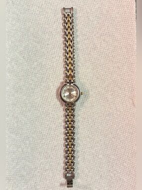 Fossil Two-Tone Silver and Gold Women's Link Bracelet Watch
